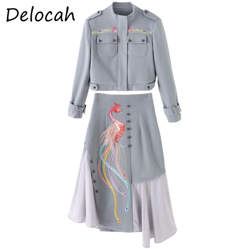 Delocah Women Summer Fashion DesignerSkirt Set Long Sleeve Short Tops + High Waist Ruffles Midi Skirts 2 TwoPiecesSuits 2021
Delocah Women Summer Fashion DesignerSkirt Set Long Sleeve Short Tops + High Waist Ruffles Midi Skirts 2 TwoPiecesSuits 2021
