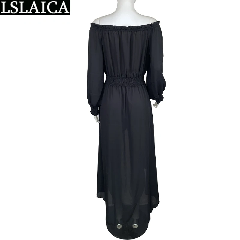 Plus Size Dresses Long Sleeve Off The Shoulder Elastic Waist Fashion Light Casual Dress Lrregular Hem Beach Style Holiday Robe
Plus Size Dresses Long Sleeve Off The Shoulder Elastic Waist Fashion Light Casual Dress Lrregular Hem Beach Style Holiday Robe