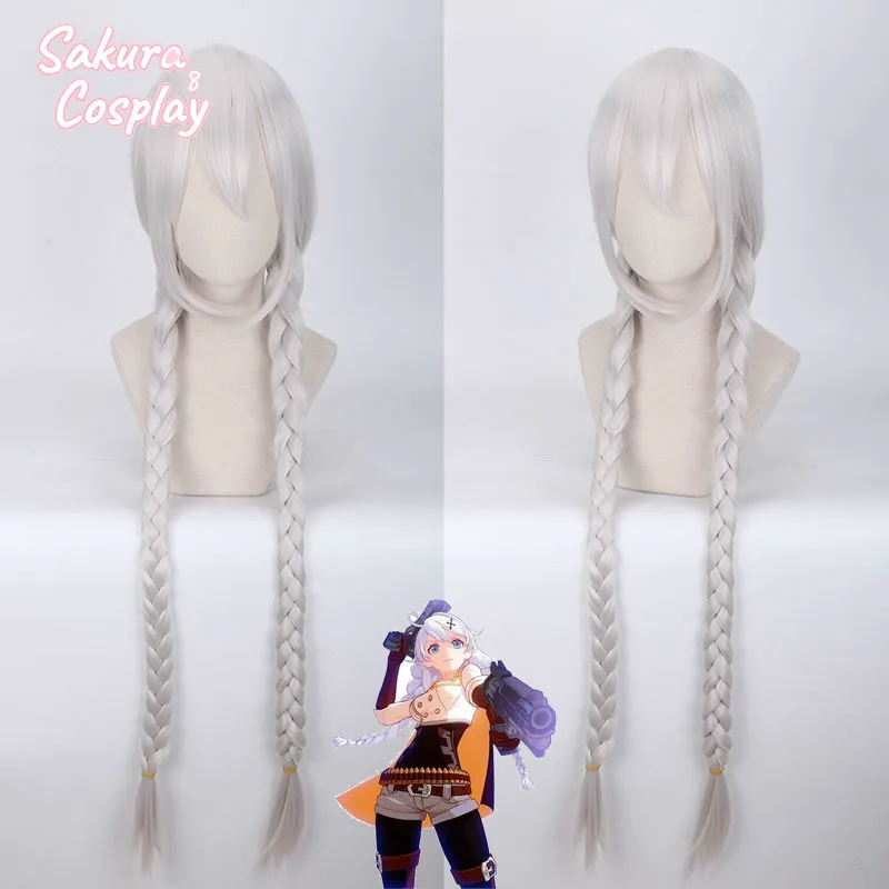 Honkai Impact 3 Kiana Kaslana Cosplay Silver White Long Double Braids Heat Resistant Synthetic Hair Halloween Party + Wig Cap
Honkai Impact 3 Kiana Kaslana Cosplay Silver White Long Double Braids Heat Resistant Synthetic Hair Halloween Party + Wig Cap