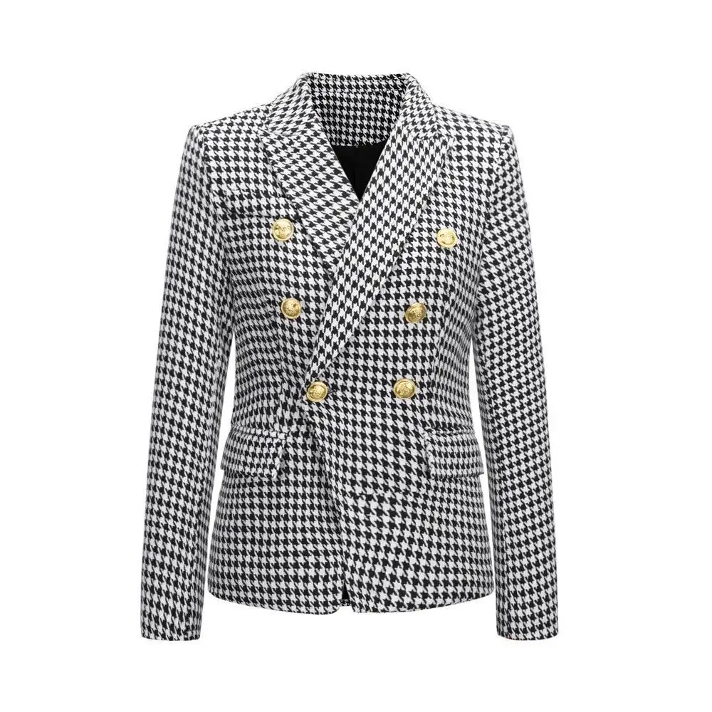 TOP QUALITY New Fashion 2021 Designer Blazer Jacket Women's Classic Double Breasted Metal Lion Buttons Blazer coat
TOP QUALITY New Fashion 2021 Designer Blazer Jacket Women's Classic Double Breasted Metal Lion Buttons Blazer coat