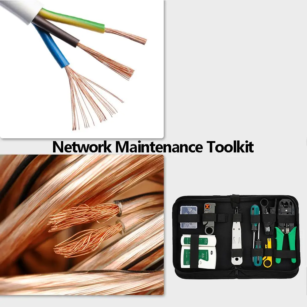12pcs Computer Network Repair Tool Kit Cable Crimper Tester Pliers Screwdriver Strong Handle in Line with Anthropological Design
12pcs Computer Network Repair Tool Kit Cable Crimper Tester Pliers Screwdriver Strong Handle in Line with Anthropological Design