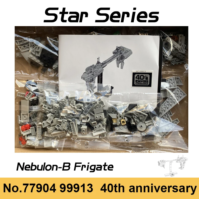 459pcs Nebulon B Frigate Spaceship Building Blocks SDCC Escort Frigate Aircraft Bricks Toys For Boy Children Gifts 77904 
459pcs Nebulon B Frigate Spaceship Building Blocks SDCC Escort Frigate Aircraft Bricks Toys For Boy Children Gifts 77904
