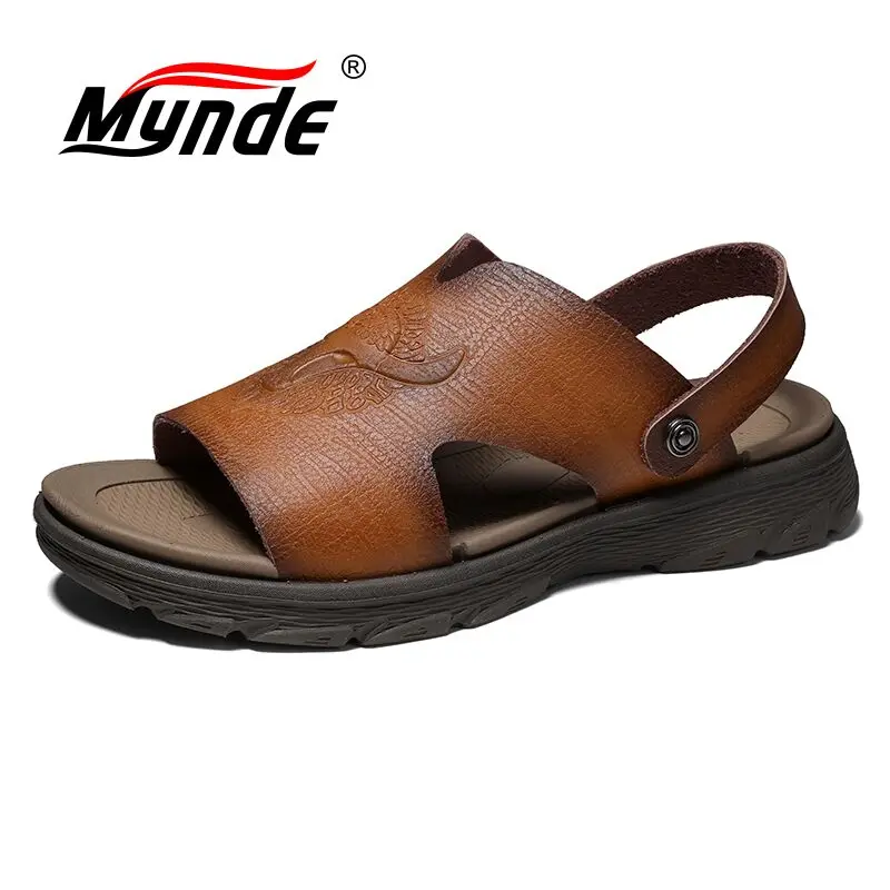 High Quality Genuine Leather Men's Slippers Summer Outdoor Men Sandals Handmade Fashion Men Flip Flop Beach Wading Men Sandals
High Quality Genuine Leather Men's Slippers Summer Outdoor Men Sandals Handmade Fashion Men Flip Flop Beach Wading Men Sandals
