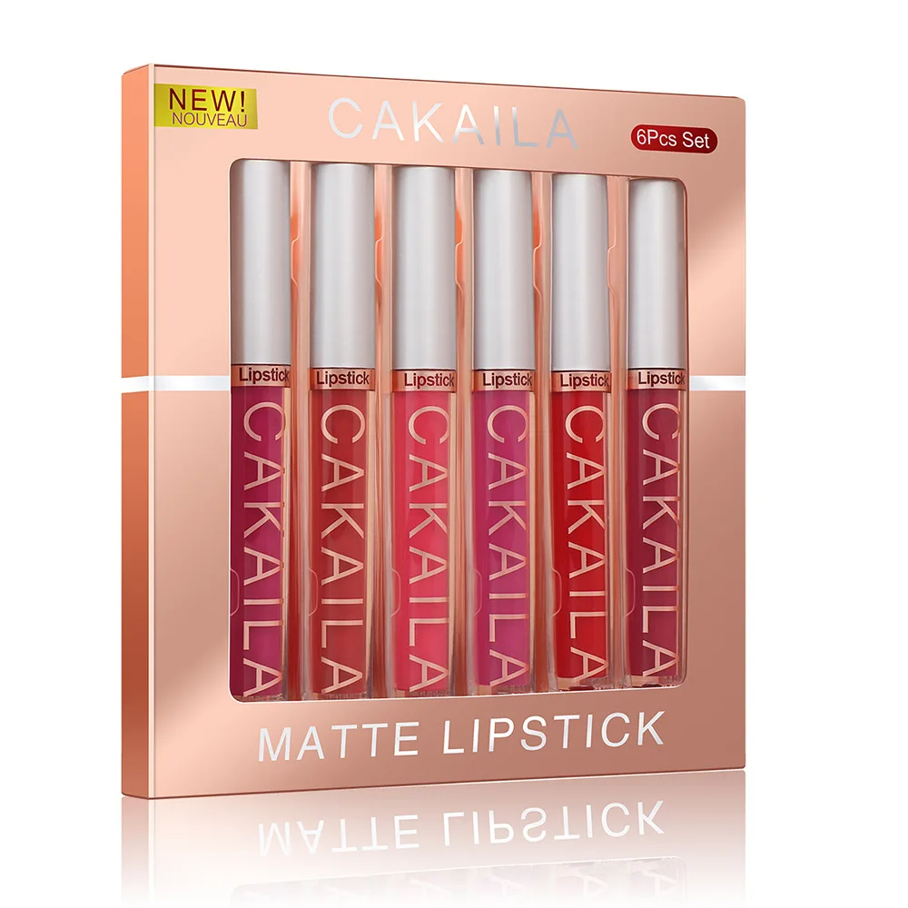 6 Colors Matte Non Stick Cup Lipstick maquiagemLong Lasting Lipsticks Women Lip Tint Beauty Set S284
6 Colors Matte Non Stick Cup Lipstick maquiagemLong Lasting Lipsticks Women Lip Tint Beauty Set S284