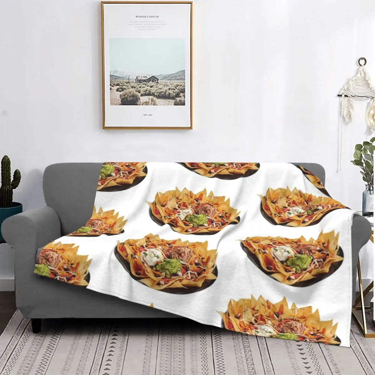 

Nachos Chips Cheese Blanket Food Tortilla Taco Pepperoni Plush Thick Soft Flannel Fleece Throw Blankets For Sofa Bedding Quilt