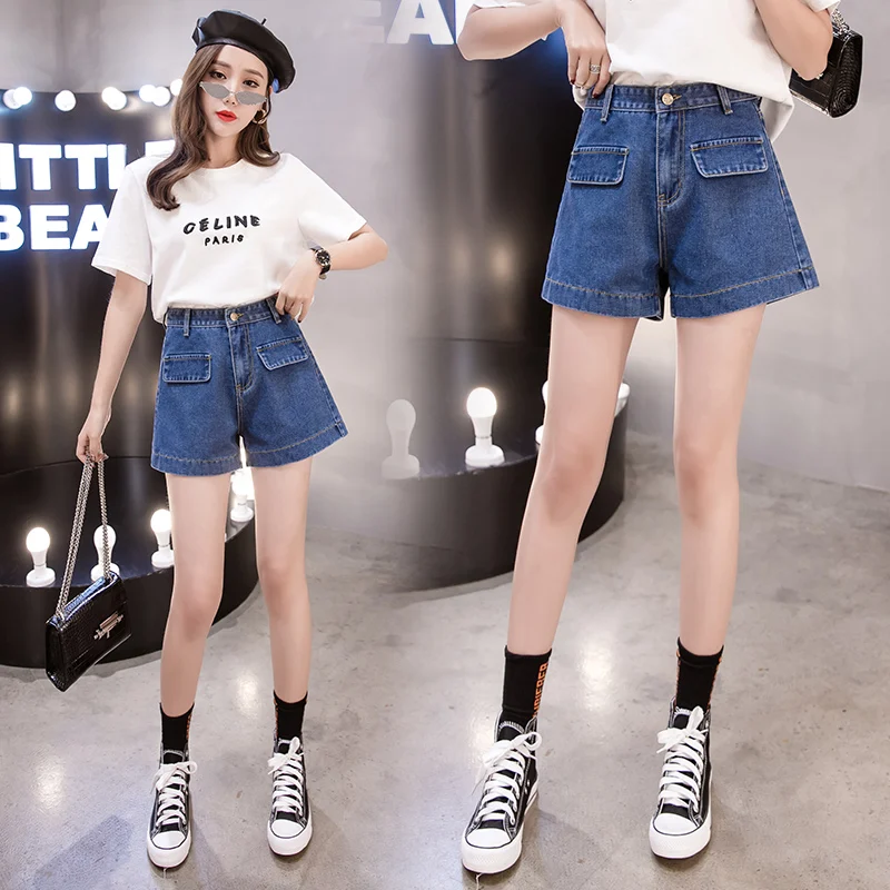 Women High Waisted Shorts Large Size Loose Classic Fashion Casual Denim With Pocket Short Wide leg Jeans
Women High Waisted Shorts Large Size Loose Classic Fashion Casual Denim With Pocket Short Wide leg Jeans