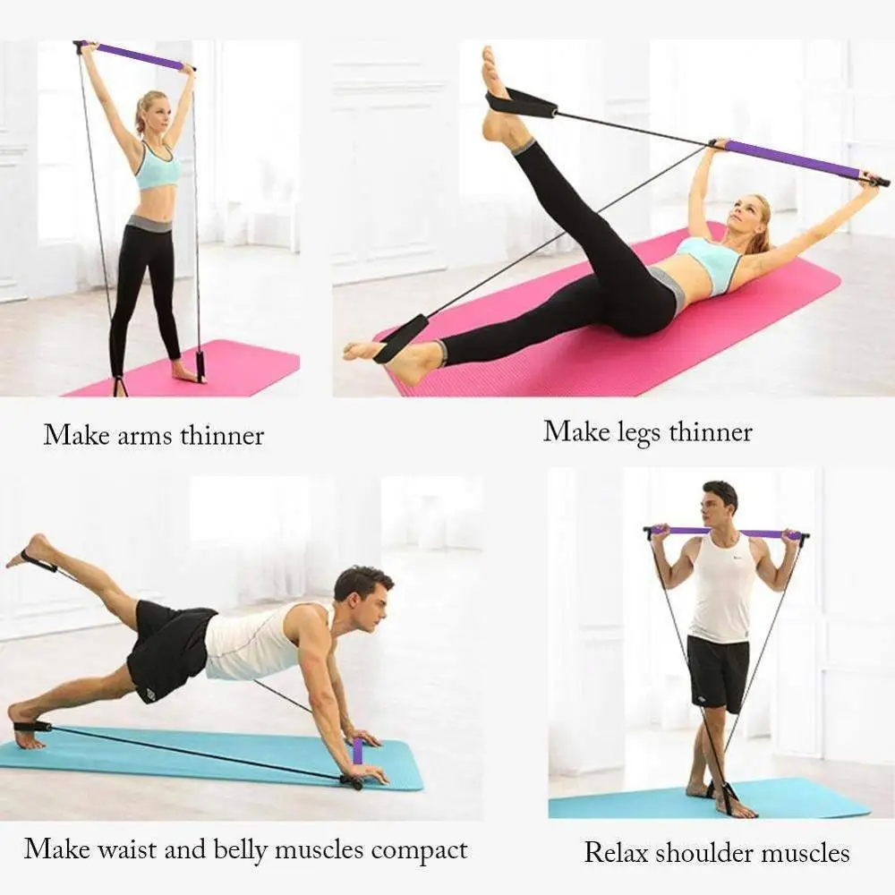 New Yoga Exercise Pilates Bar Kit Resistance Band Yoga Pilates Bar Yoga Fitness Bar Foot Ring For Yoga Stretching And Twisting
New Yoga Exercise Pilates Bar Kit Resistance Band Yoga Pilates Bar Yoga Fitness Bar Foot Ring For Yoga Stretching And Twisting