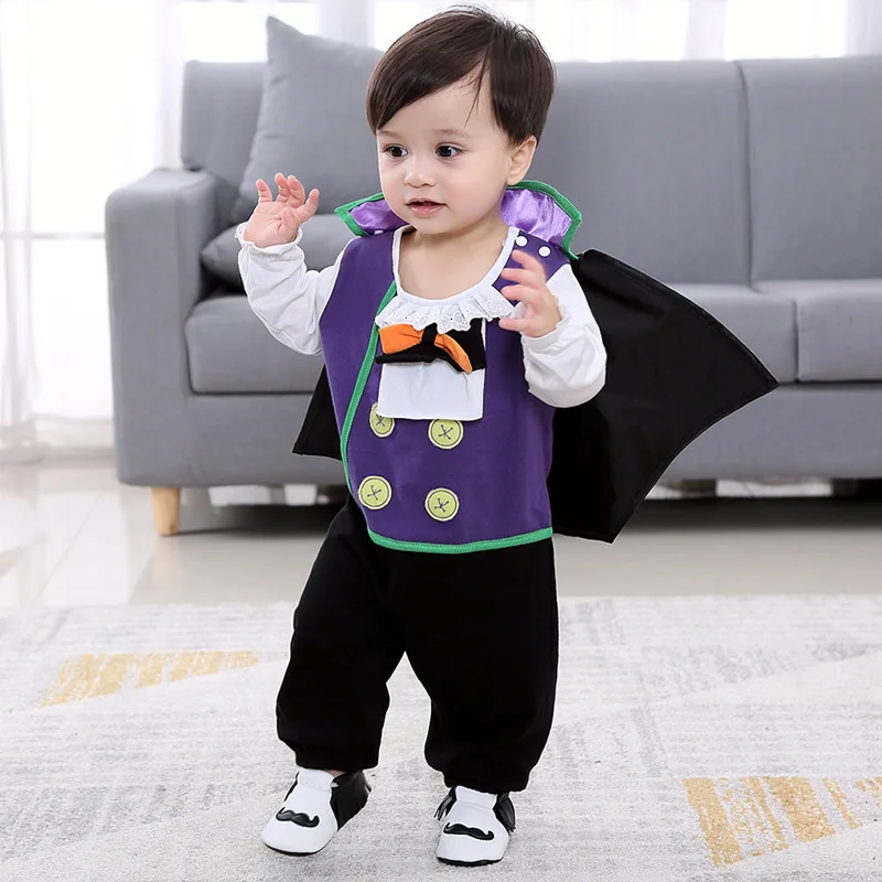 0-2Y Newborn Baby Halloween Costumes Purple Vampire Cloak Cosplay Bat Cosplay Jumpsuit For Infant Role Play Party
0-2Y Newborn Baby Halloween Costumes Purple Vampire Cloak Cosplay Bat Cosplay Jumpsuit For Infant Role Play Party