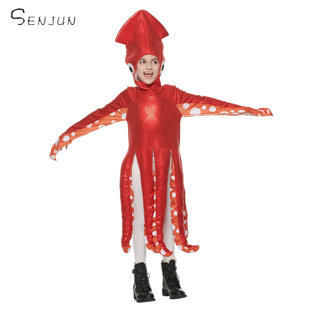 Octopus Costume Squid Jumpsuits Funny Costume Kids Hood Tunic Outfit Girls Cute Red Animal Costume Tentacle Marine Life
Octopus Costume Squid Jumpsuits Funny Costume Kids Hood Tunic Outfit Girls Cute Red Animal Costume Tentacle Marine Life