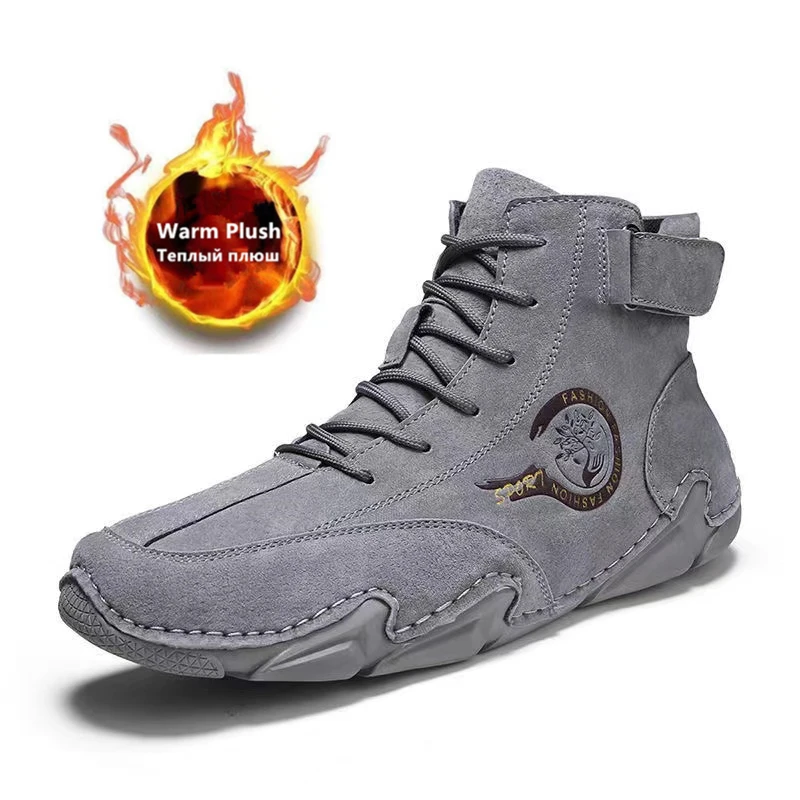 Brand Genuine Leather Men's Boots Warm Plush Men's Snow Boots Breathable Men Ankle Boots Outdoor Men's Shoes Men Winter Boots
Brand Genuine Leather Men's Boots Warm Plush Men's Snow Boots Breathable Men Ankle Boots Outdoor Men's Shoes Men Winter Boots