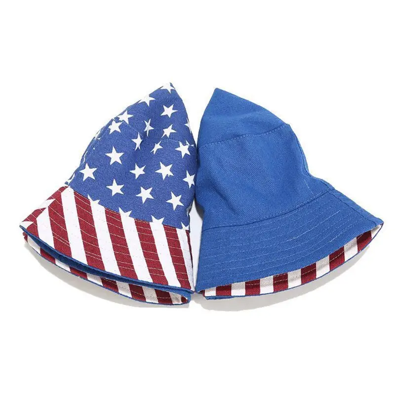 Unisex Star Stripes American Flag Bucket Hat Reversible Outdoor Fisherman Cap High Quality
Unisex Star Stripes American Flag Bucket Hat Reversible Outdoor Fisherman Cap High Quality