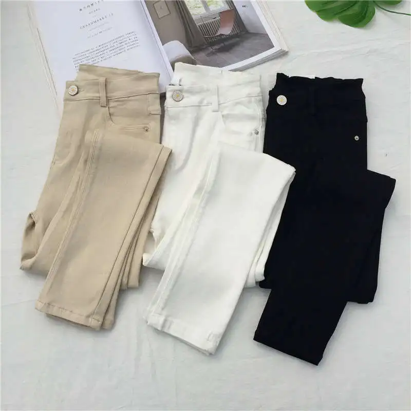 Apricot High Waist Skinny Stretch Pants Women Pentalon Femme New Spring Bottoming Pencil Pants White Black Trousers Women C7071
Apricot High Waist Skinny Stretch Pants Women Pentalon Femme New Spring Bottoming Pencil Pants White Black Trousers Women C7071