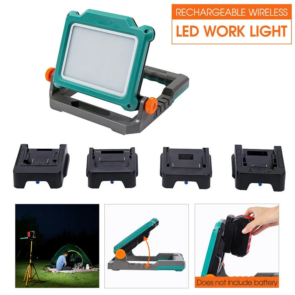 18V /20V Rechargeable Cordless 60W LED Working Light Lamp Li-ion Battery Supply For Mak / Dewalt / Milwaukee / Bocsh
18V /20V Rechargeable Cordless 60W LED Working Light Lamp Li-ion Battery Supply For Mak / Dewalt / Milwaukee / Bocsh