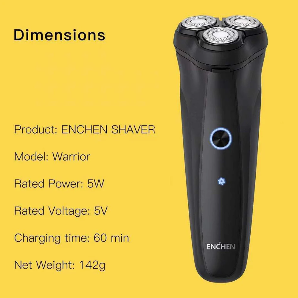 Xiaomi Mijia Enchen Electric Shaver Men's Electric Shaver Beard Trimmer USB Charging Smart Floating Shaver Head
Xiaomi Mijia Enchen Electric Shaver Men's Electric Shaver Beard Trimmer USB Charging Smart Floating Shaver Head