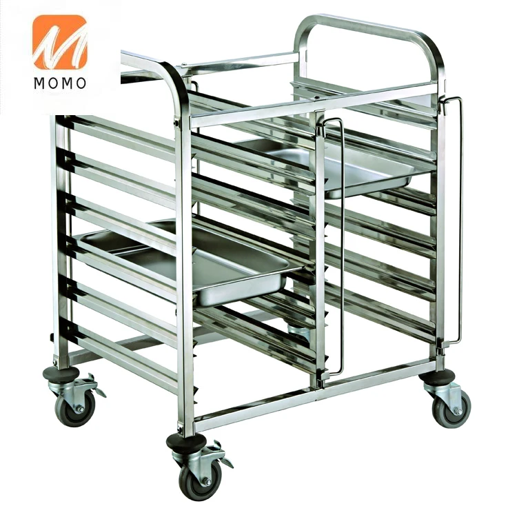 Stainless Steel Food Trolley Beverage Dessert Bakery Cooling Tray Rack Bread Trolley for Fast Food Kitchen Equipment
Stainless Steel Food Trolley Beverage Dessert Bakery Cooling Tray Rack Bread Trolley for Fast Food Kitchen Equipment