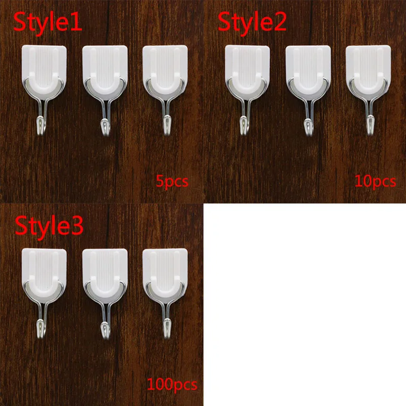 5/10/100pcs kitchen set bathroom plastic adhesive hook sticky wall mount hanger rack strong stick hook stainless steel
5/10/100pcs kitchen set bathroom plastic adhesive hook sticky wall mount hanger rack strong stick hook stainless steel