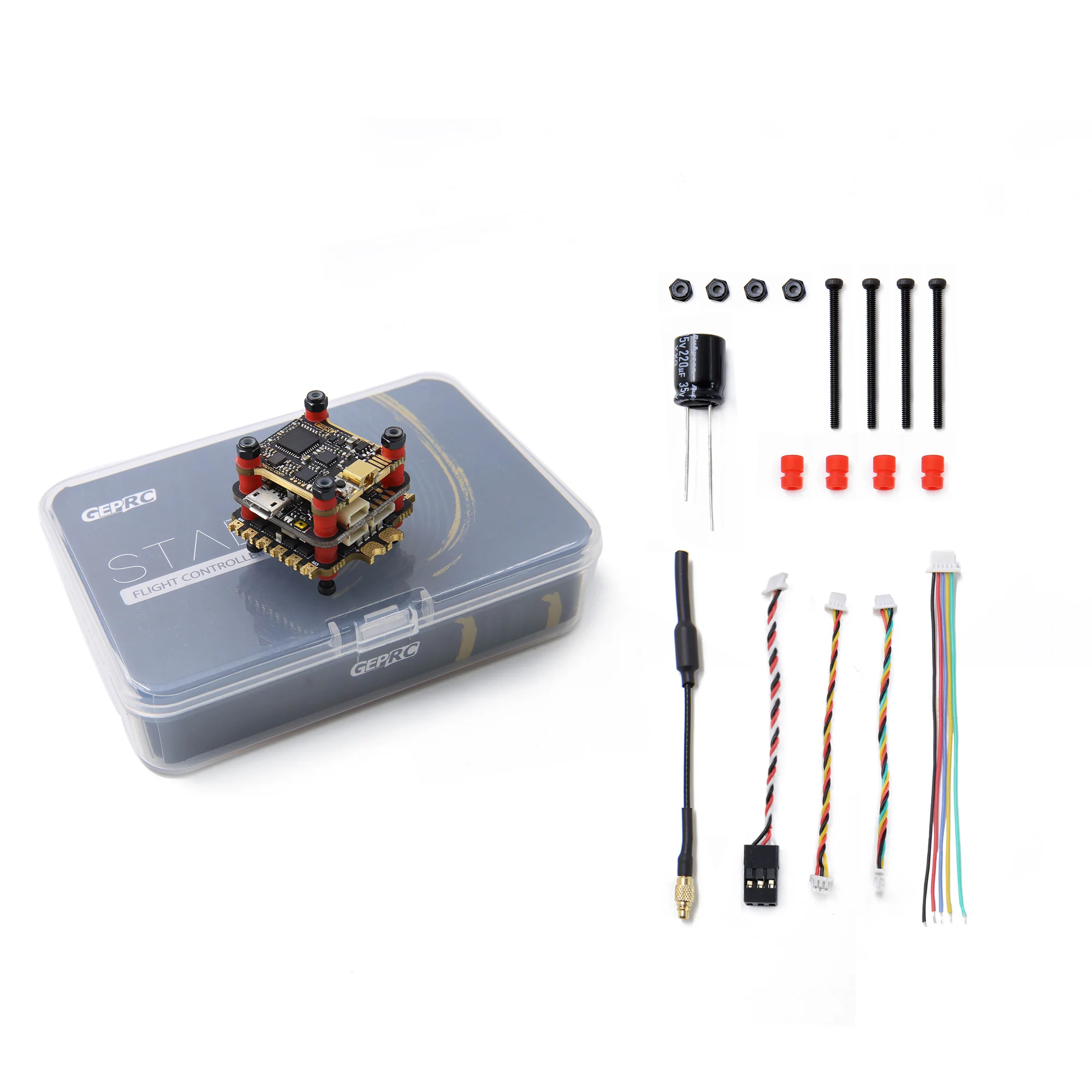 20X20mm GEPRC STABLE PRO F7 DUAL BL32 35A Stack F722 Flight Controller BLHELI32 35A 4in1 ESC 5.8G 600mW VTX for FPV Racing Drone
20X20mm GEPRC STABLE PRO F7 DUAL BL32 35A Stack F722 Flight Controller BLHELI32 35A 4in1 ESC 5.8G 600mW VTX for FPV Racing Drone