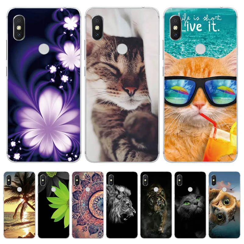 Силиконовый чехол для Xiaomi Redmi S2 мягкая задняя крышка бампер Capas S 2 RedmiS2 Funda|Бамперы|