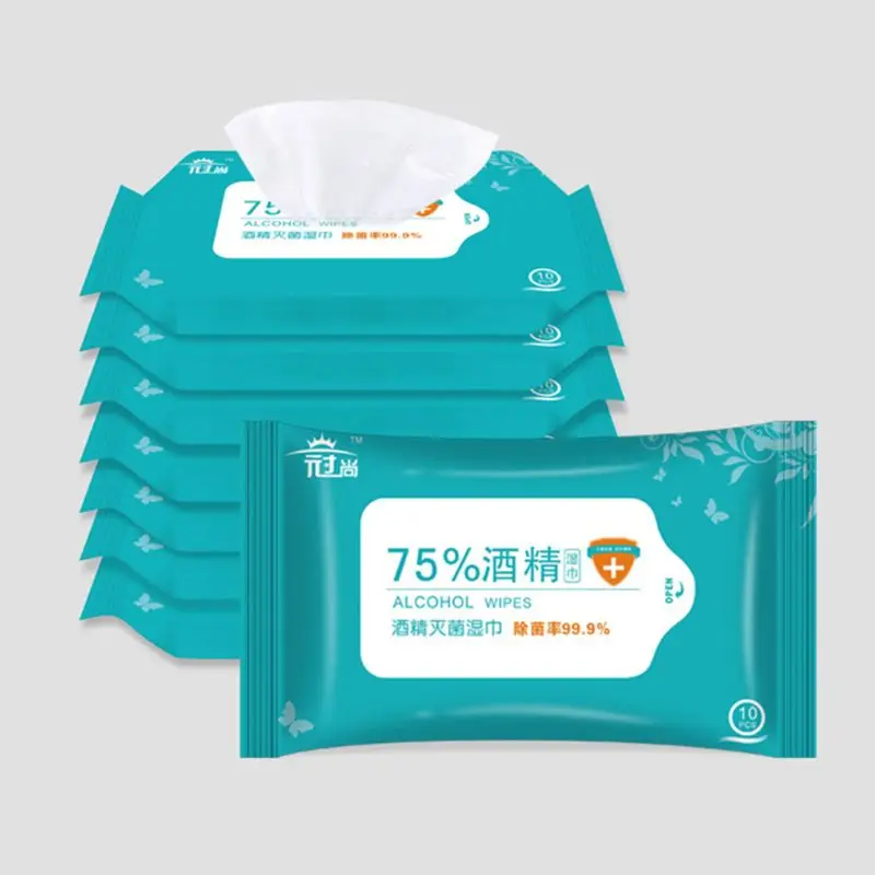 10Pcs/Pack Portable Disinfection Alcohol Wipes Disposable Clean Antiseptic Pads
10Pcs/Pack Portable Disinfection Alcohol Wipes Disposable Clean Antiseptic Pads