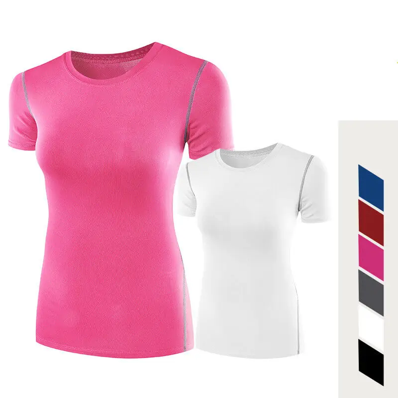 Women Short Sleeve Running Shirts Sexy Exposed Navel Yoga T-shirts Quick Dry Fitness Gym Crop Tops Solid Sports Shirts
Women Short Sleeve Running Shirts Sexy Exposed Navel Yoga T-shirts Quick Dry Fitness Gym Crop Tops Solid Sports Shirts