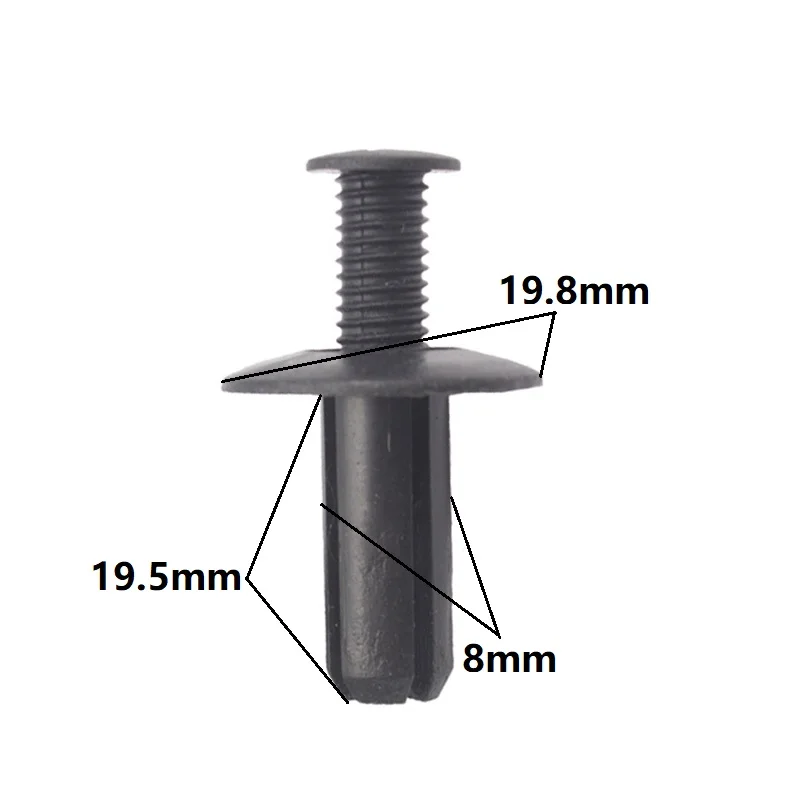 30 шт., 100 шт., черные пластиковые заклепки, вставной 8 мм, отверстие, фиксатор панели, автомобильный расширительный зажим, универсальный
30 шт., 100 шт., черные пластиковые заклепки, вставной 8 мм, отверстие, фиксатор панели, автомобильный расширительный зажим, универсальный