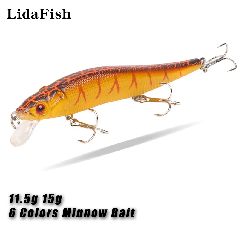 1Pcs 2022 New 11.5cm/15g Minnow Artificial Hard Bait Saltwater/Freshwater Carp Fishing Fake Bait Realistic Body Wobbler
1Pcs 2022 New 11.5cm/15g Minnow Artificial Hard Bait Saltwater/Freshwater Carp Fishing Fake Bait Realistic Body Wobbler