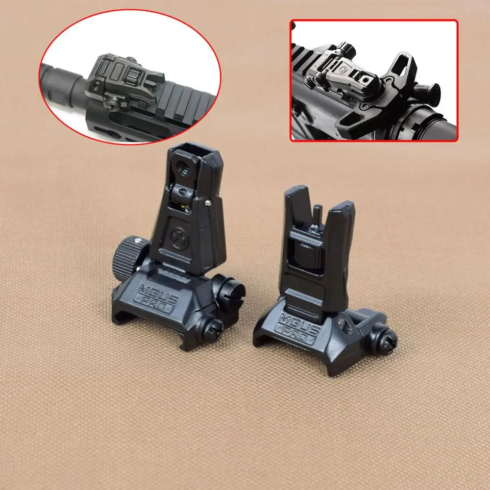 Tactical Metal MBUS PRO Sight Flip-Up Front & Rear Sight Set for M4 AR15 20mm Picatinny RIS /RAS Rail Hunting Sight
Tactical Metal MBUS PRO Sight Flip-Up Front & Rear Sight Set for M4 AR15 20mm Picatinny RIS /RAS Rail Hunting Sight