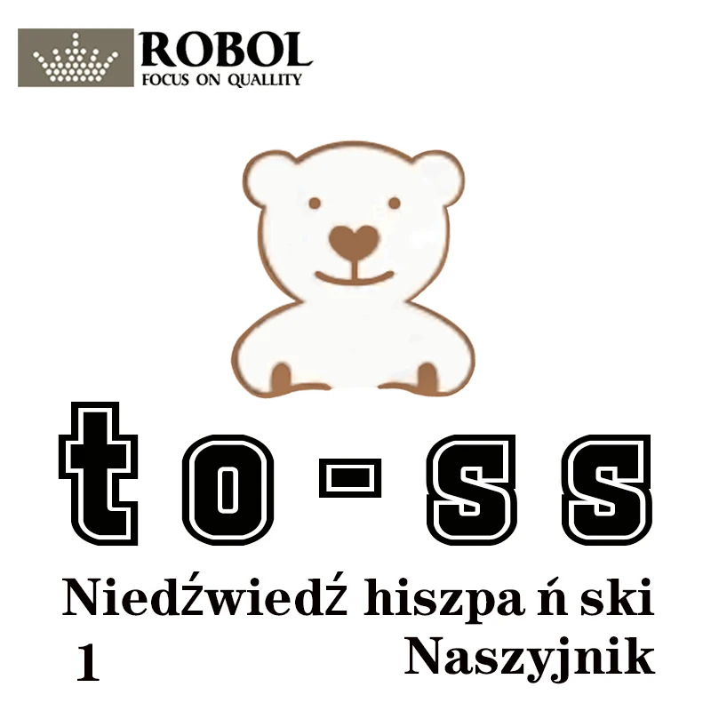 TS XL001 высокое качество оригинал милый испанский медведь драгоценный камень кулон
