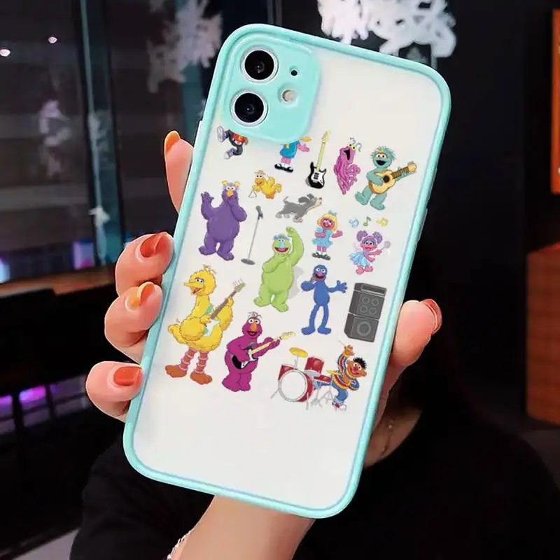 Ins Sesame Street Cookie Phone Case Matte Transparent for iPhone 7 8 11 12 s mini pro X XS XR MAX Plus cover funda
Ins Sesame Street Cookie Phone Case Matte Transparent for iPhone 7 8 11 12 s mini pro X XS XR MAX Plus cover funda