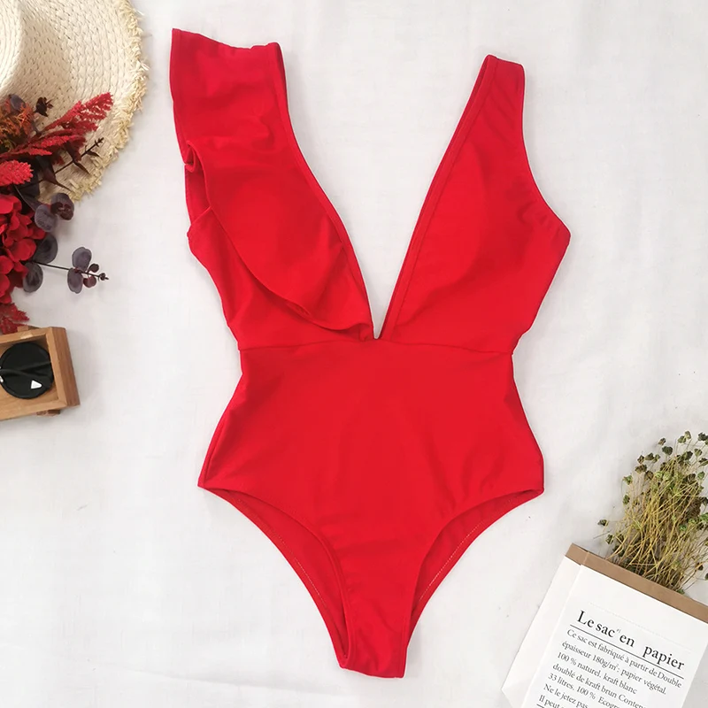 2021 New Ruffle Print Floral Women Swimsuit Swimwear Women Solid Deep-V Beachwear Bathing Suit Monkini XRQ88
2021 New Ruffle Print Floral Women Swimsuit Swimwear Women Solid Deep-V Beachwear Bathing Suit Monkini XRQ88