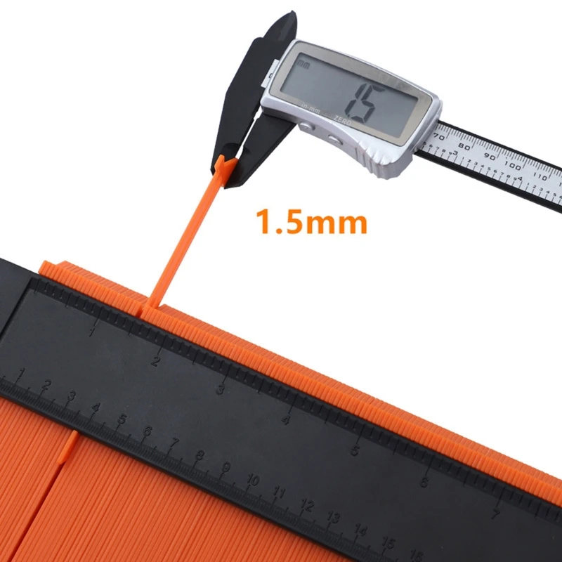5inch/10inch Contour Gauge Set with 6-Folding Ruler Metal Lock Shape Duplicator Tiling Laminate Tiles Template
5inch/10inch Contour Gauge Set with 6-Folding Ruler Metal Lock Shape Duplicator Tiling Laminate Tiles Template