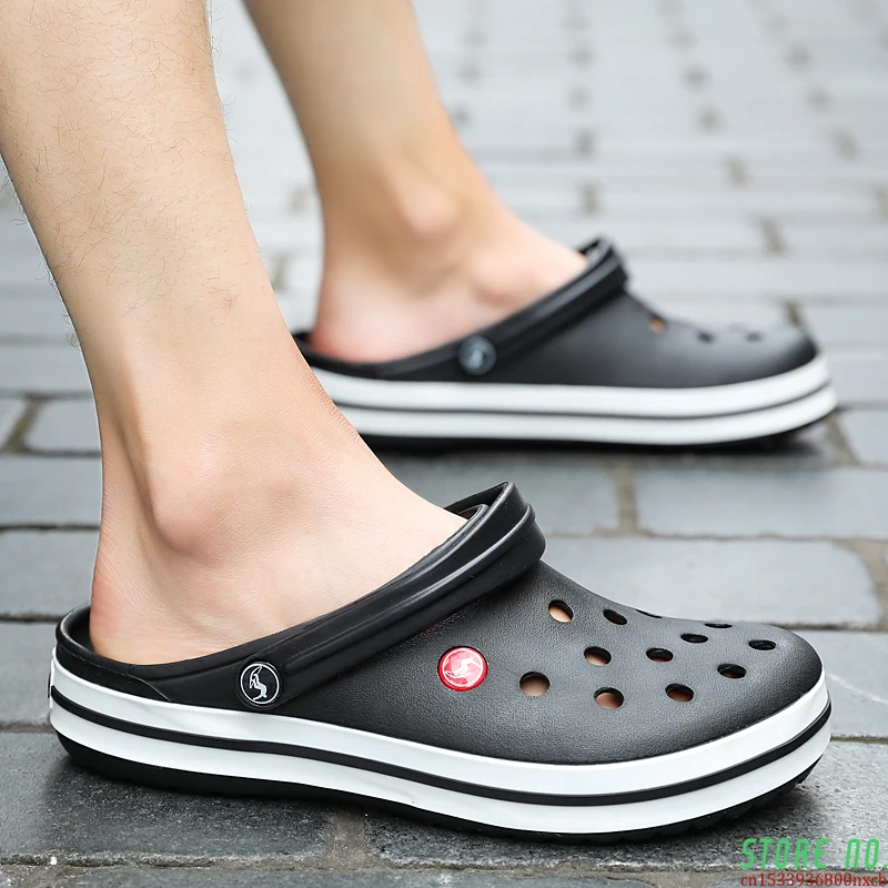 Горячая обувь с отверстиями мужские сандалии новинка 2021 Мужская Летняя шлепанцы