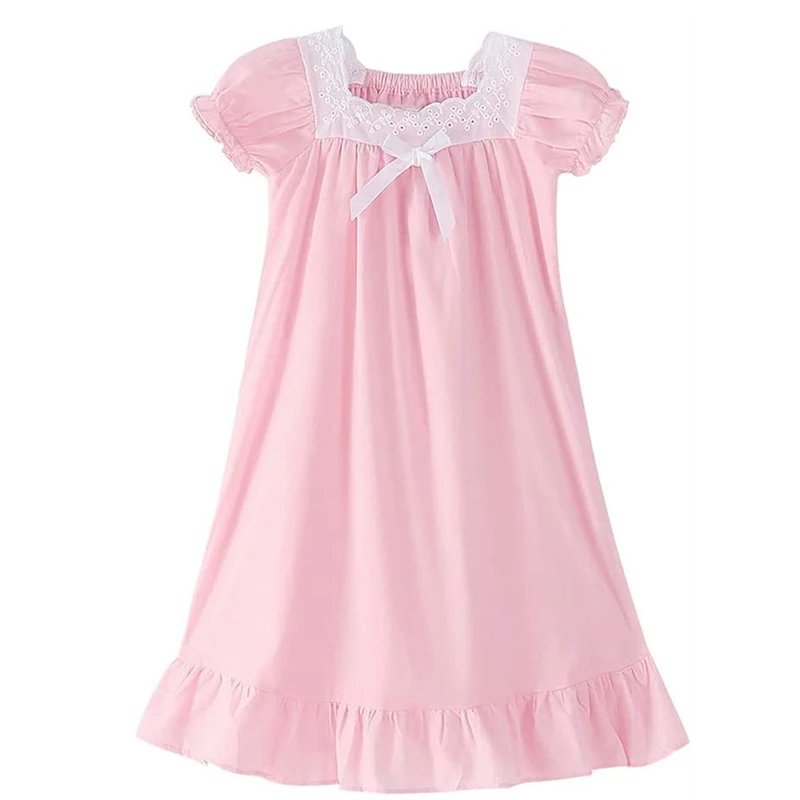 Breathable Pajamas for Girls Summer Sleep Dress Modal Cotton Embroidery Short Sleeve Nightgown
Breathable Pajamas for Girls Summer Sleep Dress Modal Cotton Embroidery Short Sleeve Nightgown