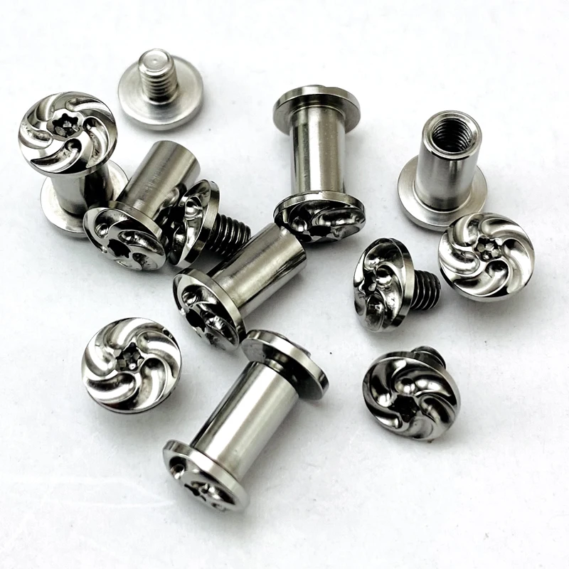 2PCS Spindle Screw Titanium Alloy Screw DIY Folding Knife Screw Accessories Making Tool Holder Titanium Alloy Screw
2PCS Spindle Screw Titanium Alloy Screw DIY Folding Knife Screw Accessories Making Tool Holder Titanium Alloy Screw