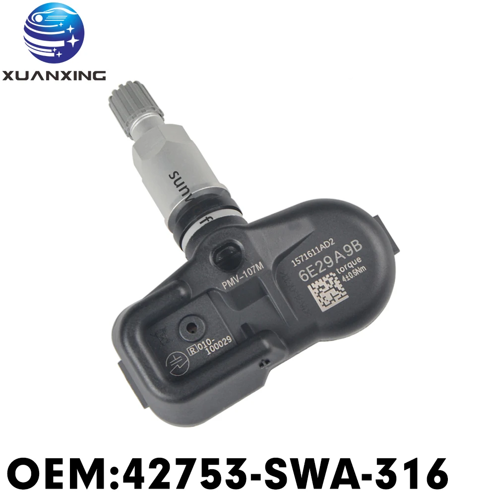 42753-SWA-316 Tire Pressure Sensor Monitoring System TPMS 315MHz PMV-107M For Honda 07-11 CRV 08-12 Accord
42753-SWA-316 Tire Pressure Sensor Monitoring System TPMS 315MHz PMV-107M For Honda 07-11 CRV 08-12 Accord