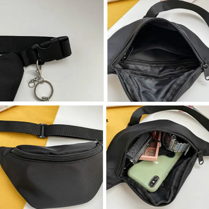 Women Waist Packs Solid Nylon Waterproof Simple All-match Streetwear Unisex Female Casual Trendy Fanny Pack Portable Crossbody
Women Waist Packs Solid Nylon Waterproof Simple All-match Streetwear Unisex Female Casual Trendy Fanny Pack Portable Crossbody