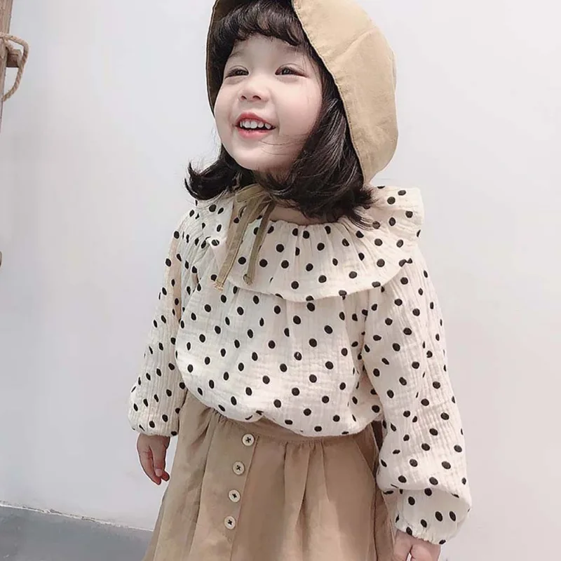 New Spring Autumn Casual Fashion Baby Girl Polka Dot Printing Long Sleeve Shirt Kids Blouse
New Spring Autumn Casual Fashion Baby Girl Polka Dot Printing Long Sleeve Shirt Kids Blouse