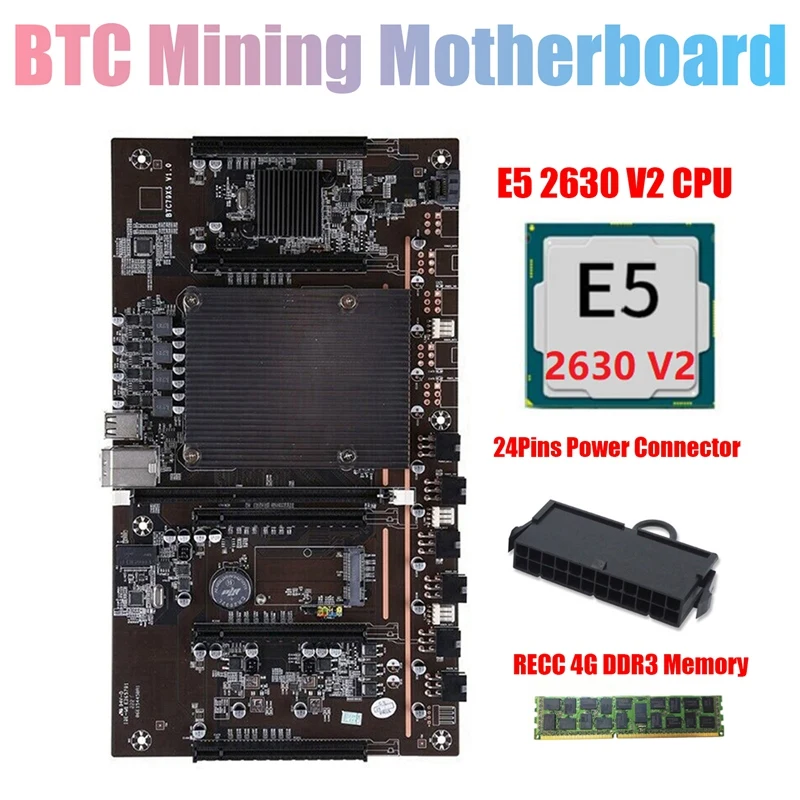 Семейная материнская плата для майнинга H61 BTC с ЦП E5 2630 V2 + RECC 4G DDR3 ОЗУ + 24-контактный разъем, Поддержка графического процессора 3060 3070 3080
Семейная материнская плата для майнинга H61 BTC с ЦП E5 2630 V2 + RECC 4G DDR3 ОЗУ + 24-контактный разъем, Поддержка графического процессора 3060 3070 3080