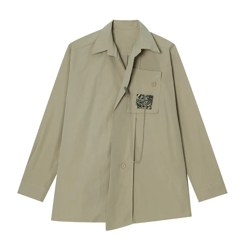 New spring products Detachable metal design long-sleeved shirt men's trendy long-sleeved white shirt men M6-J-1033
New spring products Detachable metal design long-sleeved shirt men's trendy long-sleeved white shirt men M6-J-1033