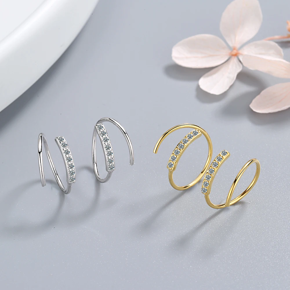 925 Sterling Silver Shiny Cubic Zircon Hoop Earrings For Women Wedding Fashion Jewelry Trendy Party Wholesale S-E972
925 Sterling Silver Shiny Cubic Zircon Hoop Earrings For Women Wedding Fashion Jewelry Trendy Party Wholesale S-E972