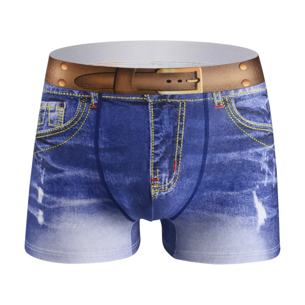 New Sexy 3D Printed Imitation Belt Denim Boxer Briefs Men Underwear Cotton Shorts U Convex Pouch Panties Briefs Erotic Lingerie
New Sexy 3D Printed Imitation Belt Denim Boxer Briefs Men Underwear Cotton Shorts U Convex Pouch Panties Briefs Erotic Lingerie