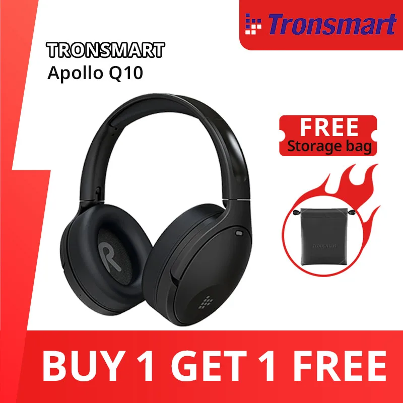 Tronsmart Apollo Q10 Headphones Bluetooth 5.0 Active Noise Cancelling Wireless Headset with100-hour Playtime,Touch/App Control
Tronsmart Apollo Q10 Headphones Bluetooth 5.0 Active Noise Cancelling Wireless Headset with100-hour Playtime,Touch/App Control
