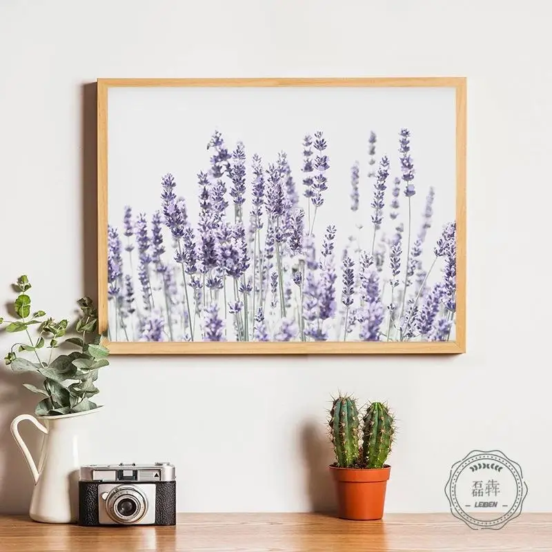 Lavender Flowers Poster Modern Canvas Painting Scandinavian Decoration Purple Botanical Prints Wall Picture Home Room Decor | Дом и сад