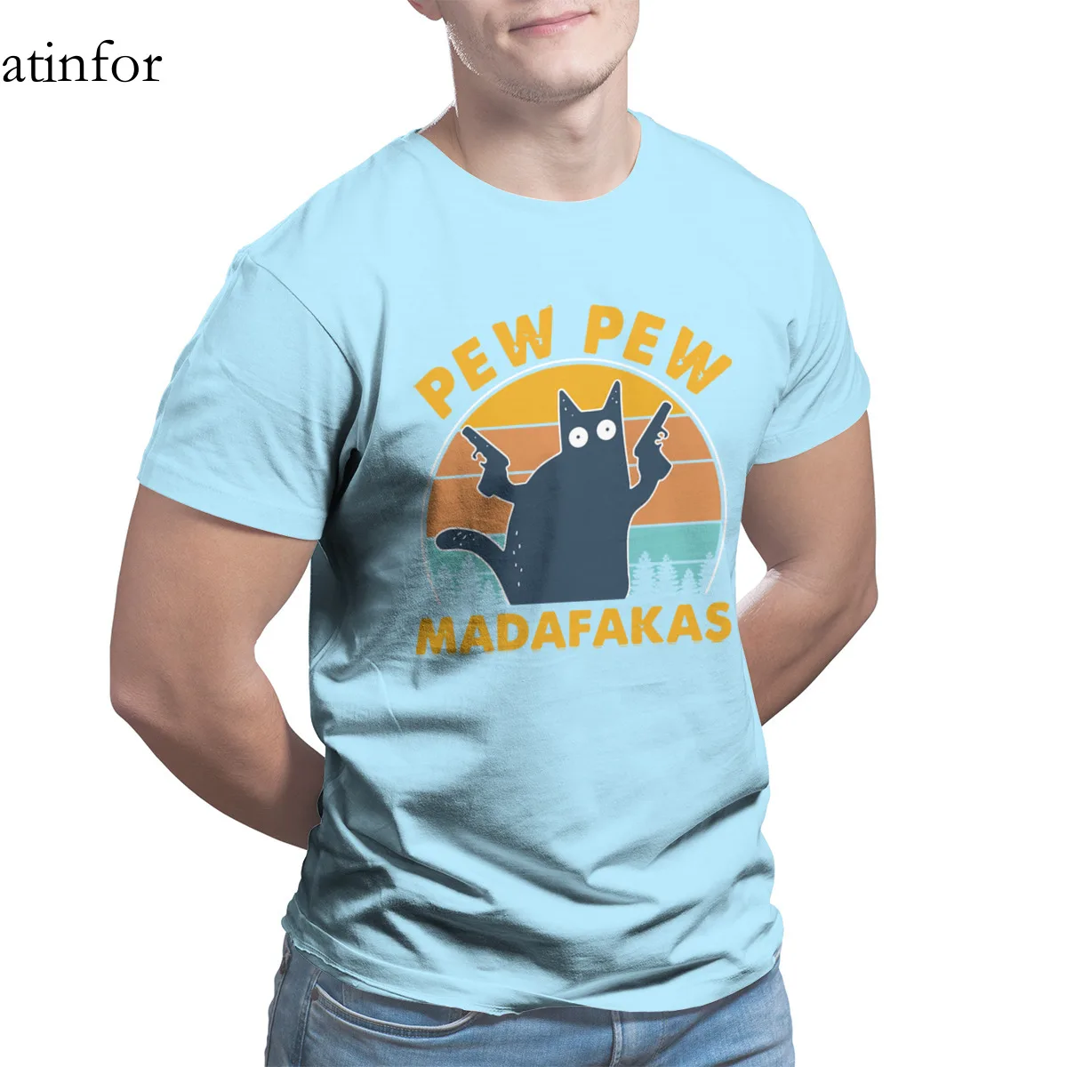 Cat Pew Pew Madafakas Vintage funny Games Vintage Wholesale Clothes Hip-Hop T-shirt 34873 
Cat Pew Pew Madafakas Vintage funny Games Vintage Wholesale Clothes Hip-Hop T-shirt 34873