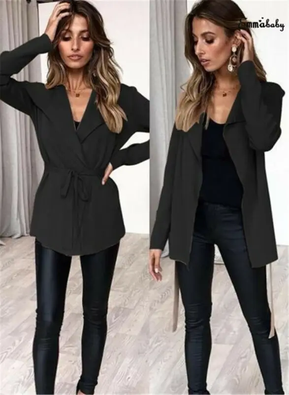 Goocheer Autumn New High Street Womens Long Sleeve Suits Belted Jacket Ladies Short Coat Cardigan Tops
Goocheer Autumn New High Street Womens Long Sleeve Suits Belted Jacket Ladies Short Coat Cardigan Tops