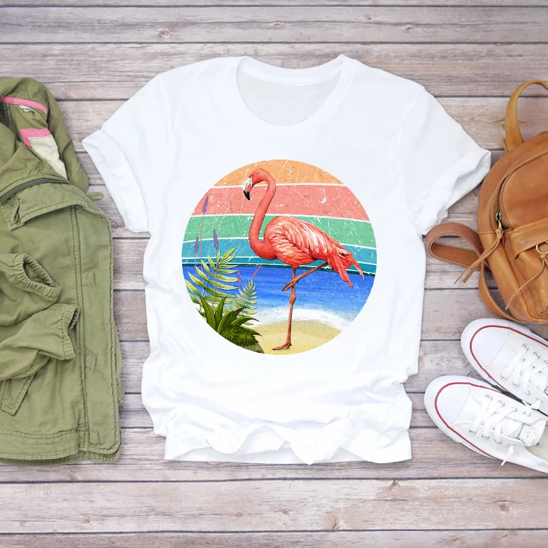 Women Cute Cartoon 90s Printing Flower Flamingo Beach Summer Shirt Ladies Womens T-shirts Top T Graphic Female Tee T-Shirt
Women Cute Cartoon 90s Printing Flower Flamingo Beach Summer Shirt Ladies Womens T-shirts Top T Graphic Female Tee T-Shirt