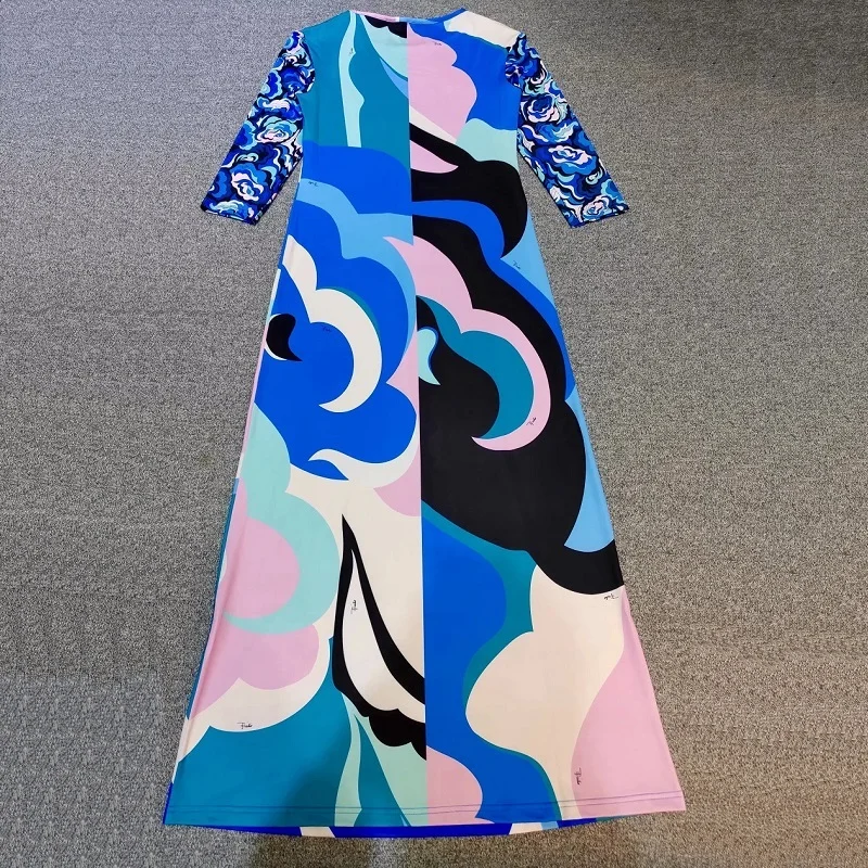 2020 Spring Summer Autumn Fashion Long High Quality Women Tunic Print 3/4 Sleeve Elegant Stretch Jersey Dress Vestidos XXL
2020 Spring Summer Autumn Fashion Long High Quality Women Tunic Print 3/4 Sleeve Elegant Stretch Jersey Dress Vestidos XXL
