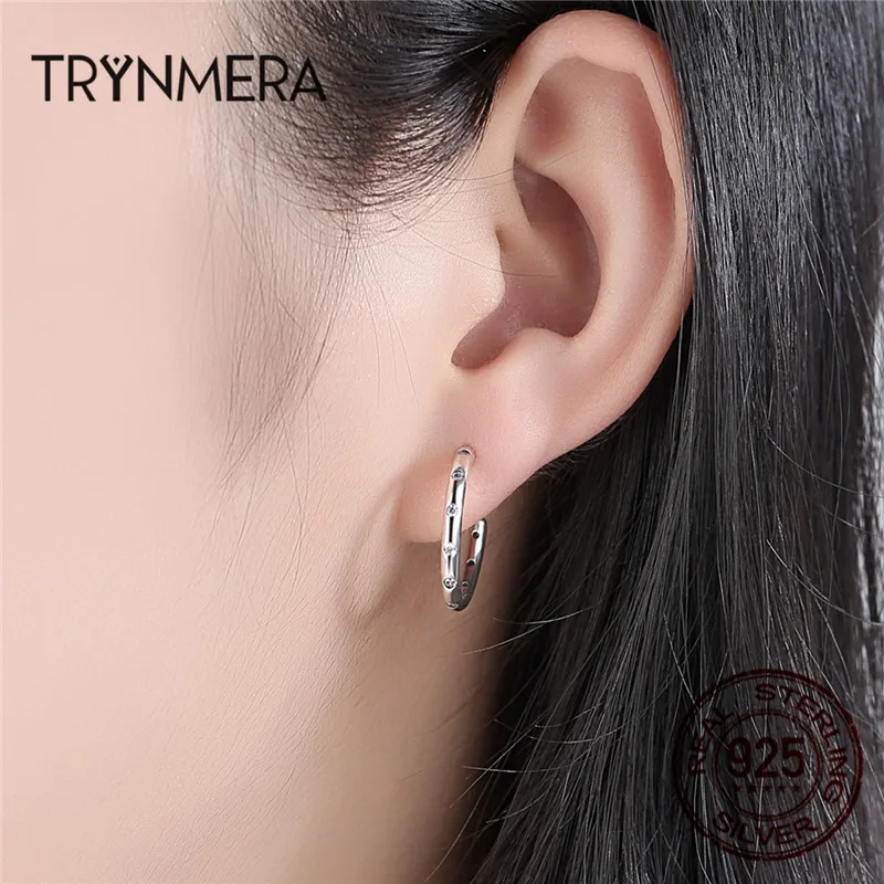 Trynmera Genuine 100% 925 Sterling Silver Stud Earrings with Clear CZ Sterling Silver Jewelry Brincos for WomenTE083
Trynmera Genuine 100% 925 Sterling Silver Stud Earrings with Clear CZ Sterling Silver Jewelry Brincos for WomenTE083