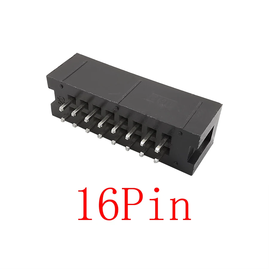 10Pcs 2.54mm DC3 6P 8P 10P 14P 16P 20P 26P 30P 34P 40P 50P Socket Box Header ISP Male Straight Pin PCB Connector IDC JTAG - купить по