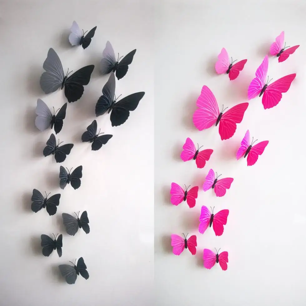 Hot Sale 3D Butterfly Wall Decals12pcs 6big+6small PVC 3D Butterfly Wall Stickers for Home Decoration
Hot Sale 3D Butterfly Wall Decals12pcs 6big+6small PVC 3D Butterfly Wall Stickers for Home Decoration